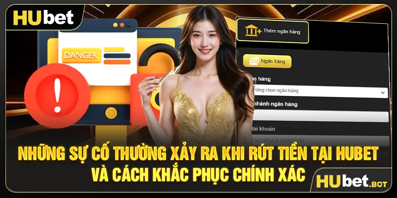 Những sự cố thường xảy ra khi rút tiền tại Hubet và cách khắc phục chính xác